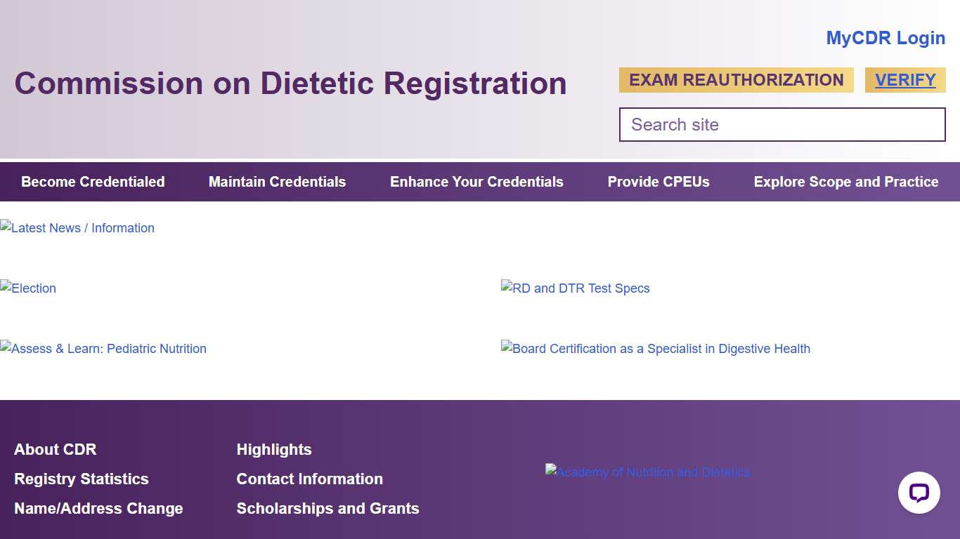 Commission on Dietetic Registration