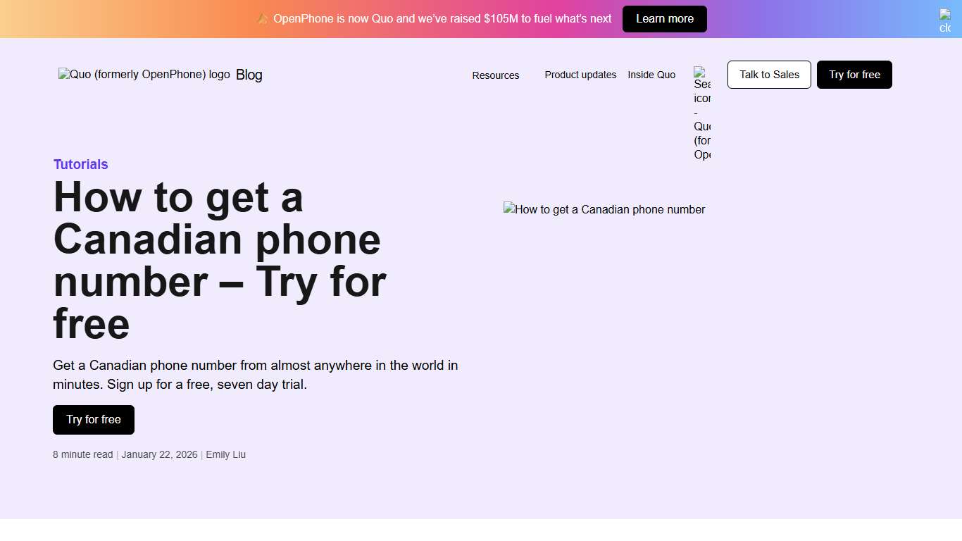 How To Get a Canadian Phone Number - Try for Free